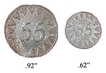 55th Regt Buttons